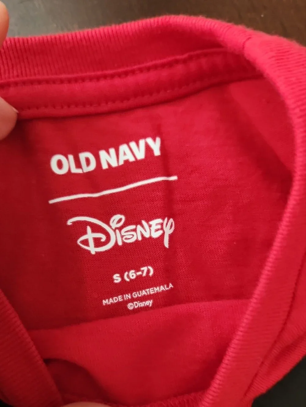 Old Navy Red Mickey Mouse Sunglasses Graphic Tee